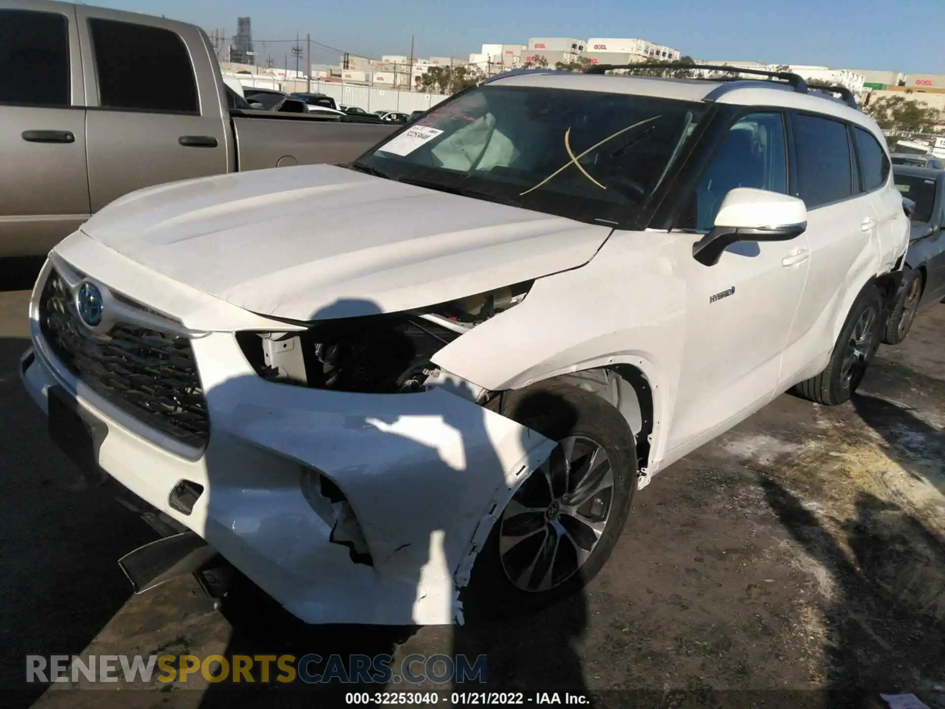 2 Photograph of a damaged car 5TDHARAH4MS508094 TOYOTA HIGHLANDER 2021