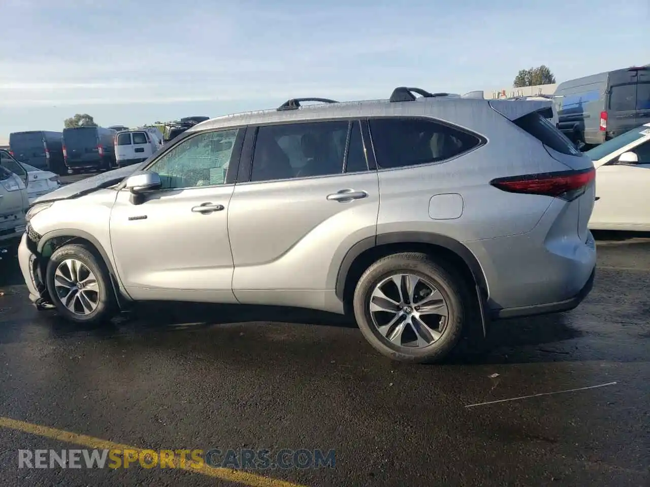 2 Photograph of a damaged car 5TDHARAH5MS508914 TOYOTA HIGHLANDER 2021
