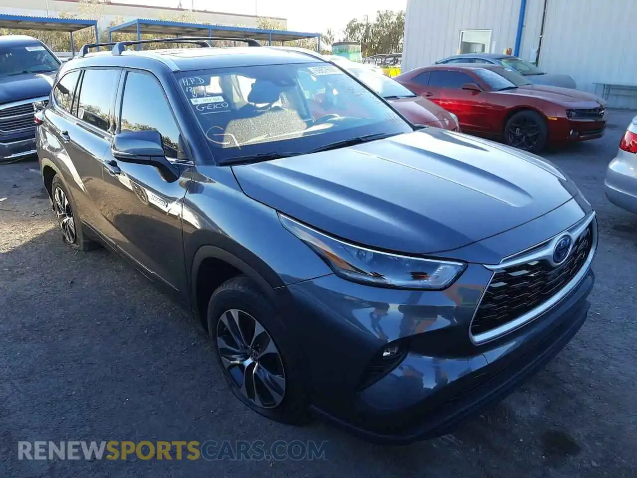 1 Photograph of a damaged car 5TDHARAH9MS507345 TOYOTA HIGHLANDER 2021