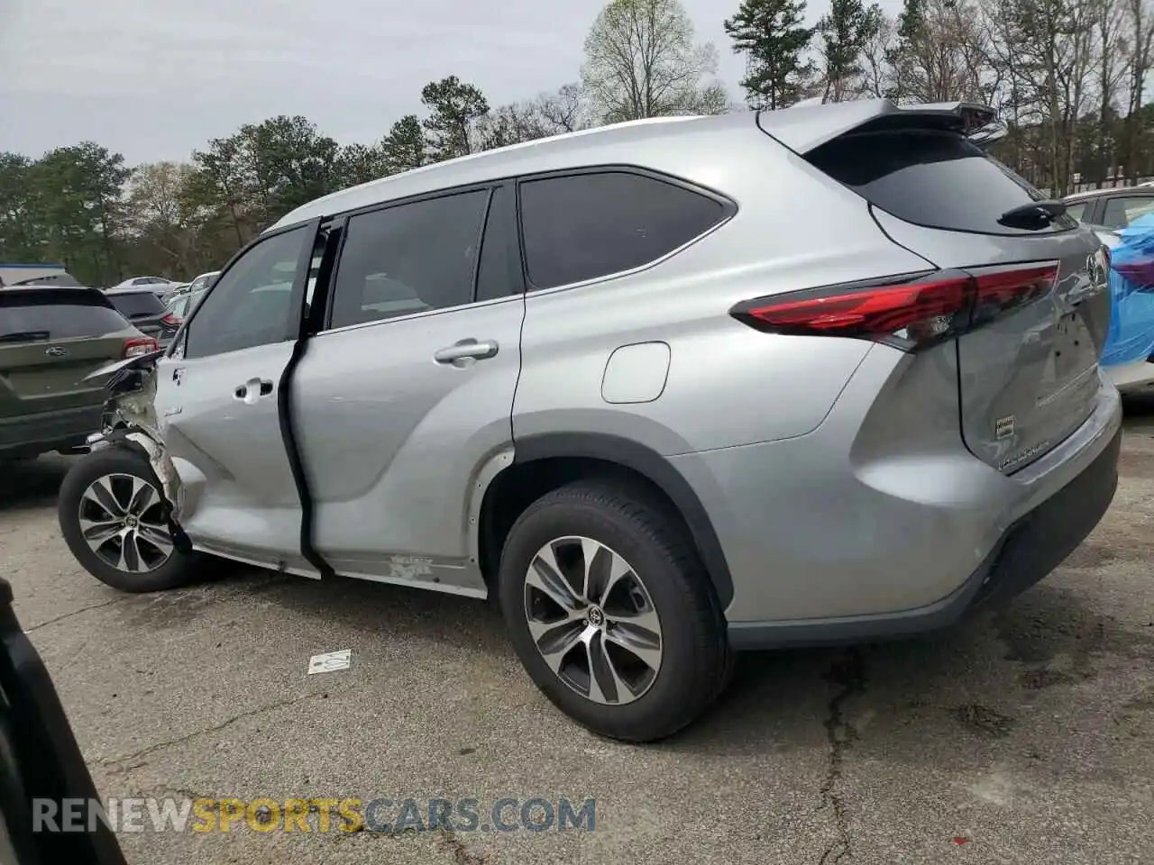 2 Photograph of a damaged car 5TDHARAH9MS507779 TOYOTA HIGHLANDER 2021