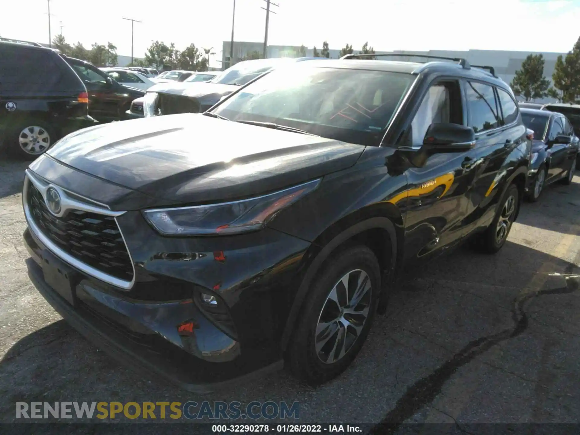 2 Photograph of a damaged car 5TDHARAHXMS007971 TOYOTA HIGHLANDER 2021