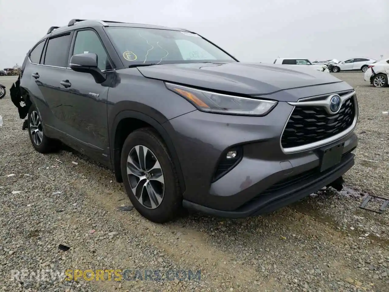 1 Photograph of a damaged car 5TDHBRCH0MS038897 TOYOTA HIGHLANDER 2021