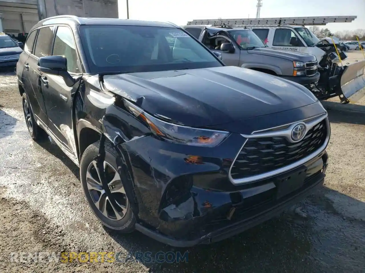 1 fotografías del automóvil dañado 5TDHBRCH3MS535328 TOYOTA HIGHLANDER 2021