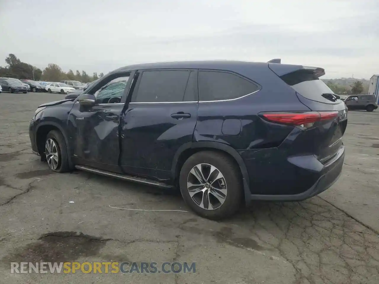 2 Photograph of a damaged car 5TDHBRCH3MS535877 TOYOTA HIGHLANDER 2021