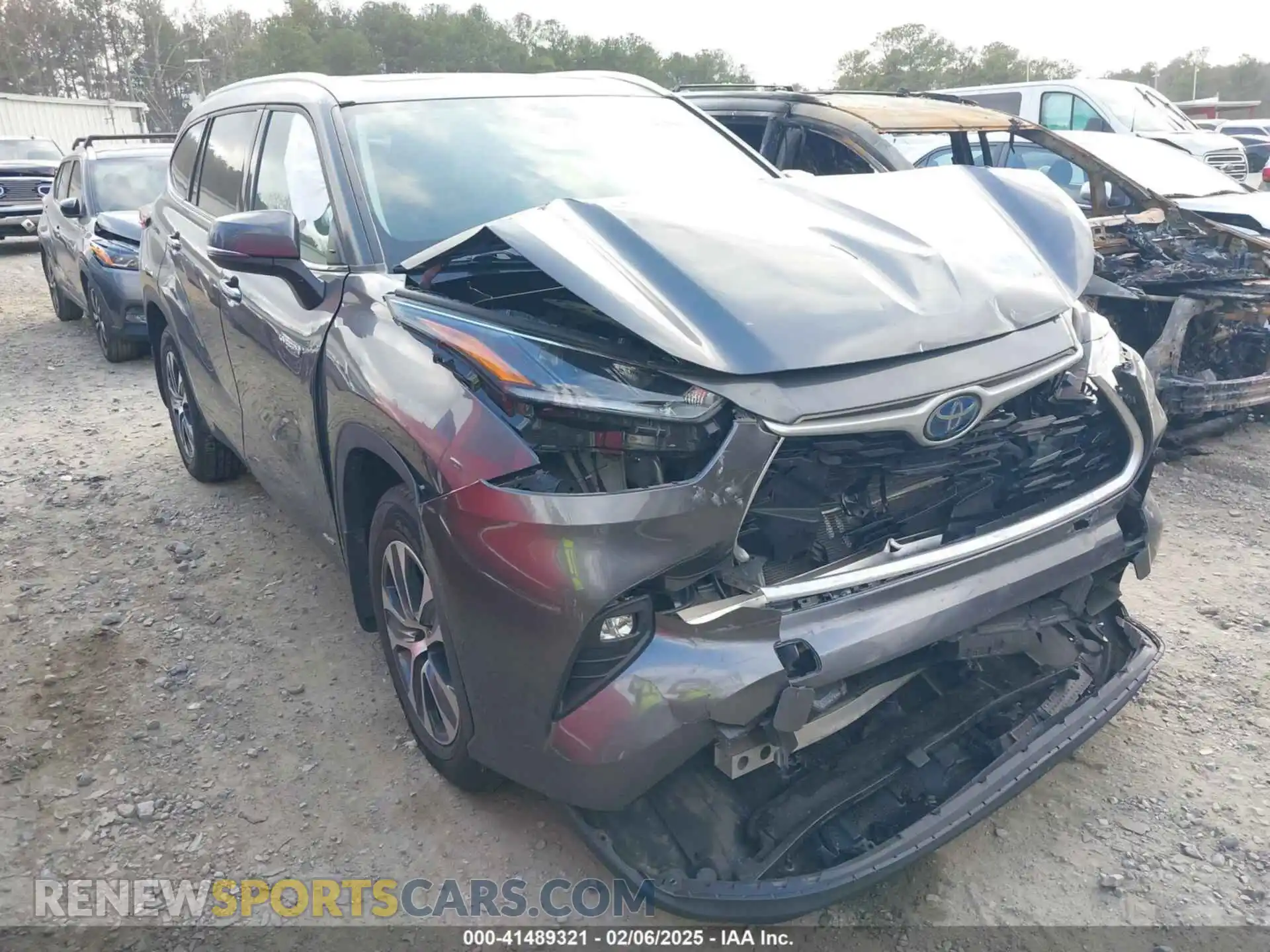1 Photograph of a damaged car 5TDHBRCH6MS535341 TOYOTA HIGHLANDER 2021