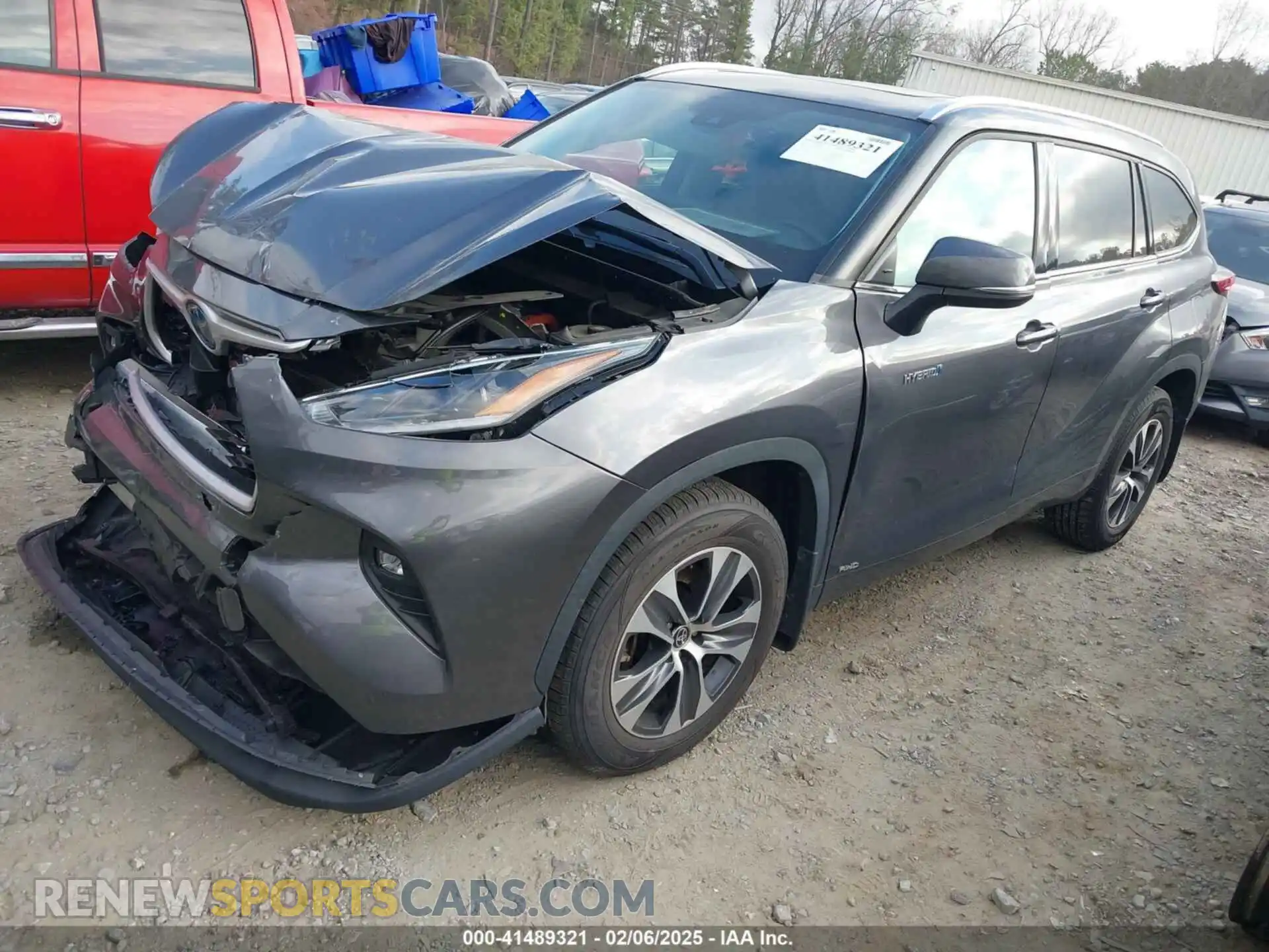 2 Photograph of a damaged car 5TDHBRCH6MS535341 TOYOTA HIGHLANDER 2021