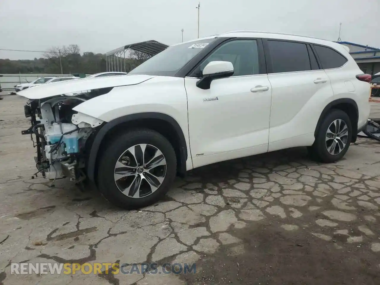 1 Photograph of a damaged car 5TDHBRCH9MS053785 TOYOTA HIGHLANDER 2021