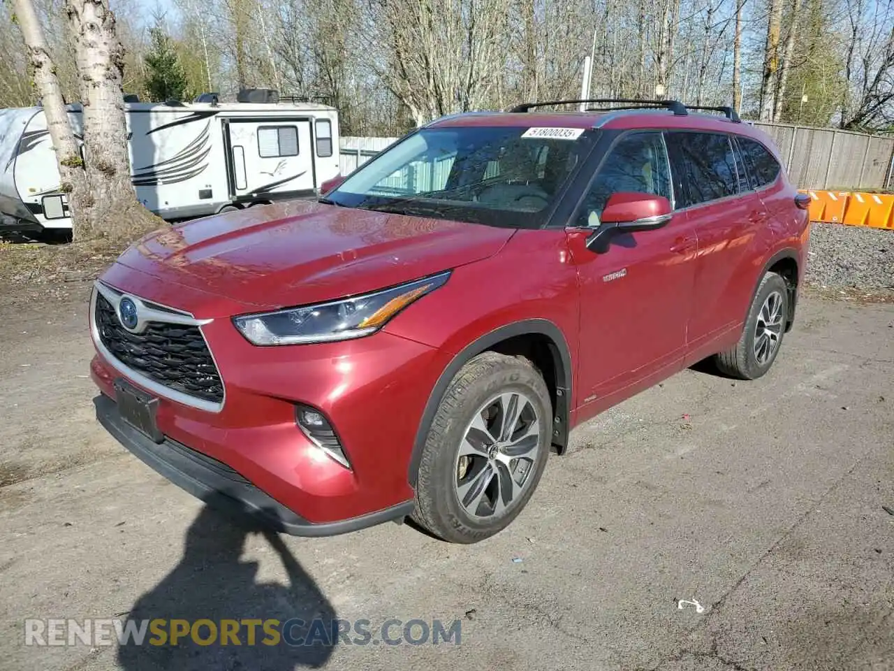 1 Фотография поврежденного автомобиля 5TDHBRCH9MS535348 TOYOTA HIGHLANDER 2021