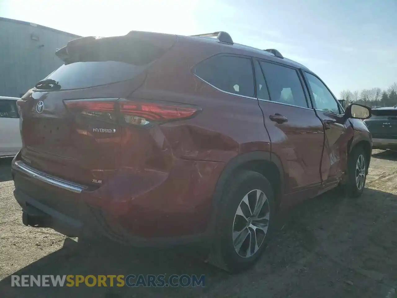 3 Фотография поврежденного автомобиля 5TDHBRCH9MS535348 TOYOTA HIGHLANDER 2021