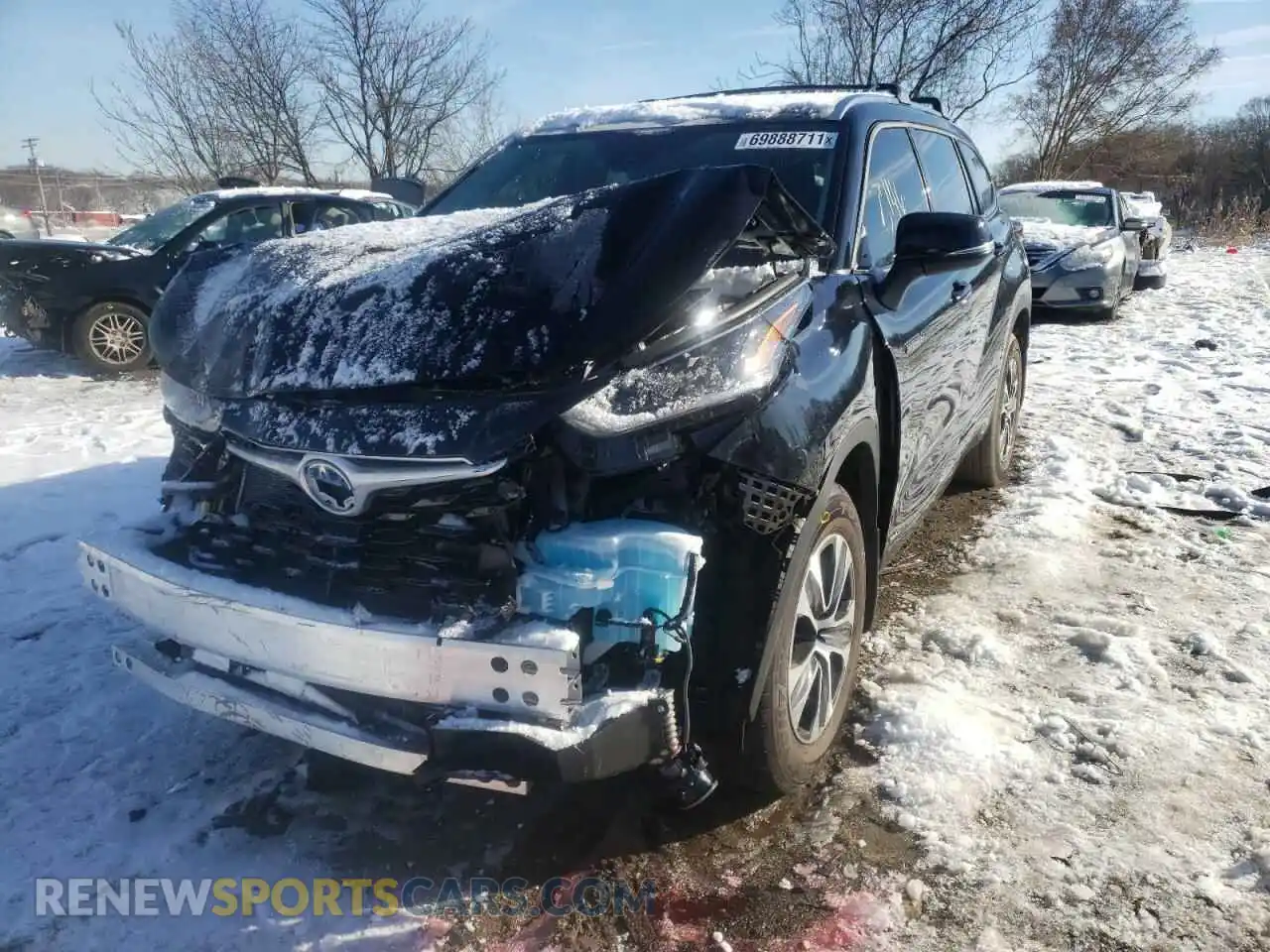 2 Фотография поврежденного автомобиля 5TDHBRCHXMS534676 TOYOTA HIGHLANDER 2021