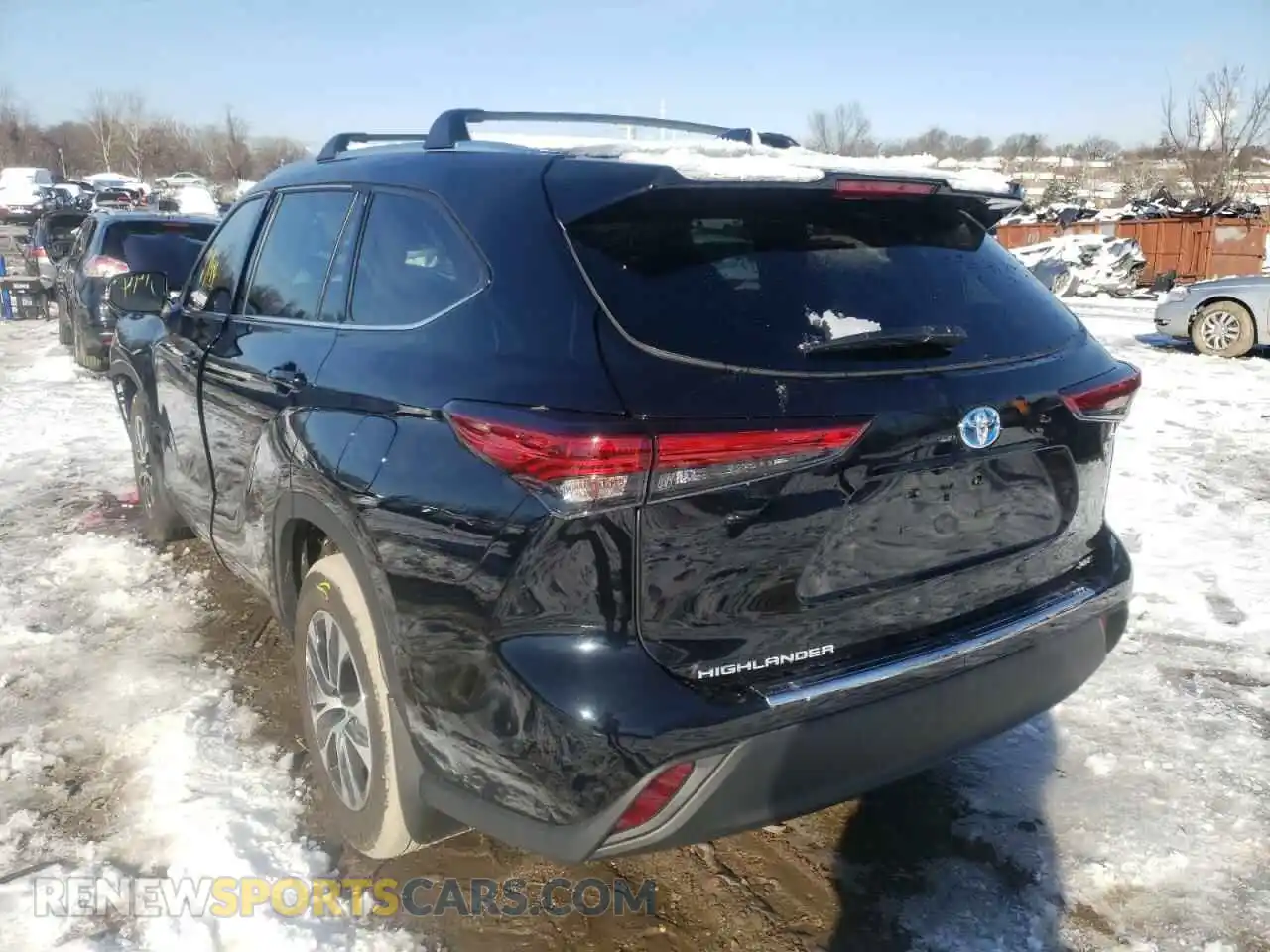 3 Фотография поврежденного автомобиля 5TDHBRCHXMS534676 TOYOTA HIGHLANDER 2021