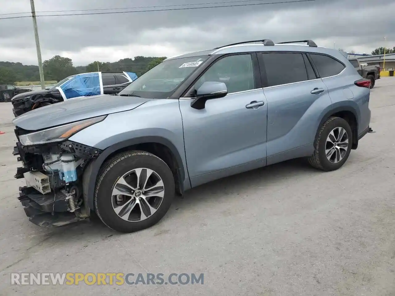 1 Фотография поврежденного автомобиля 5TDHZRAH0MS086334 TOYOTA HIGHLANDER 2021