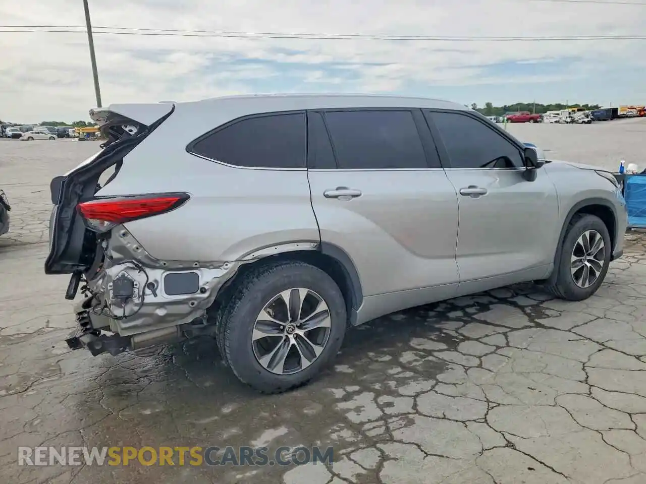 3 Фотография поврежденного автомобиля 5TDHZRAH0MS089721 TOYOTA HIGHLANDER 2021