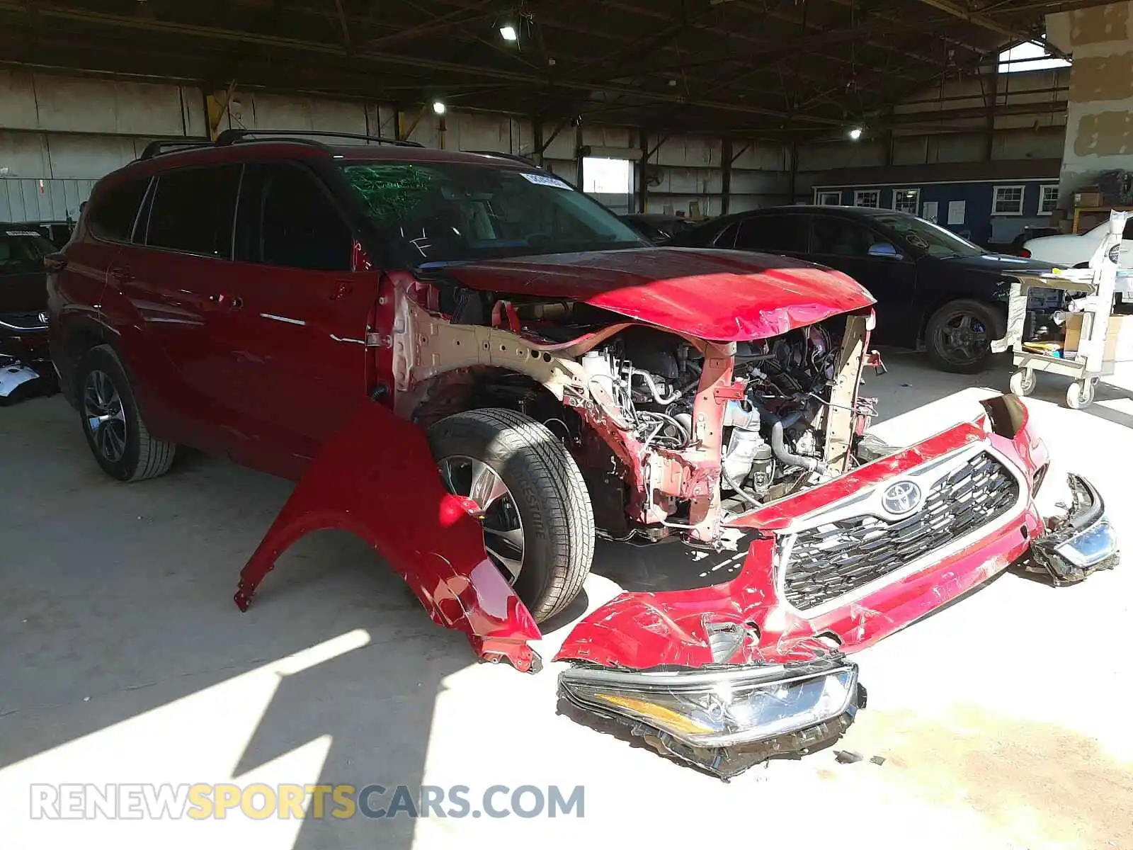 1 Photograph of a damaged car 5TDHZRAH1MS044755 TOYOTA HIGHLANDER 2021