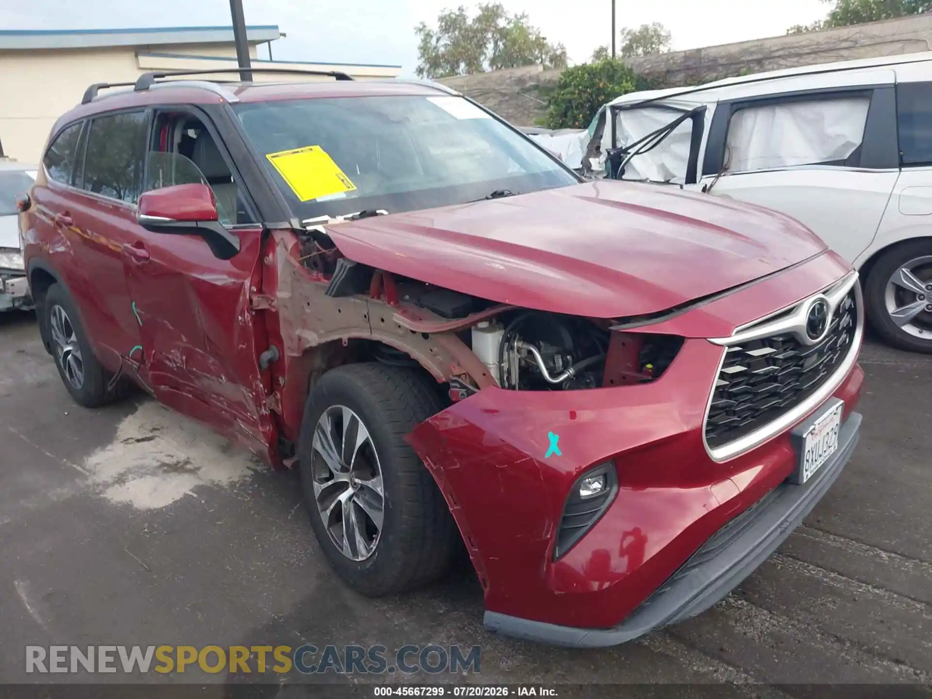1 Photograph of a damaged car 5TDHZRAH1MS079604 TOYOTA HIGHLANDER 2021