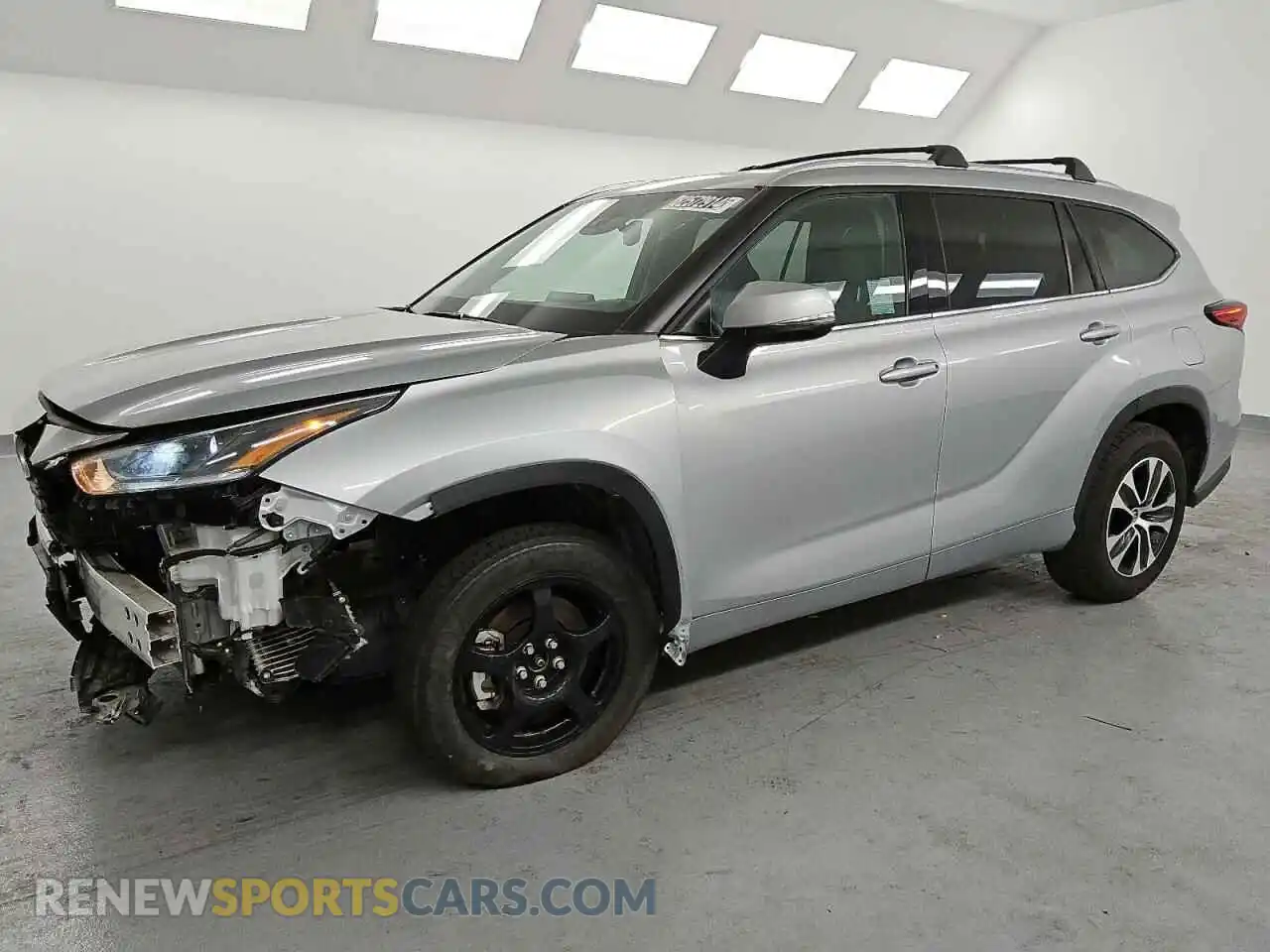 1 Photograph of a damaged car 5TDHZRAH5MS537192 TOYOTA HIGHLANDER 2021