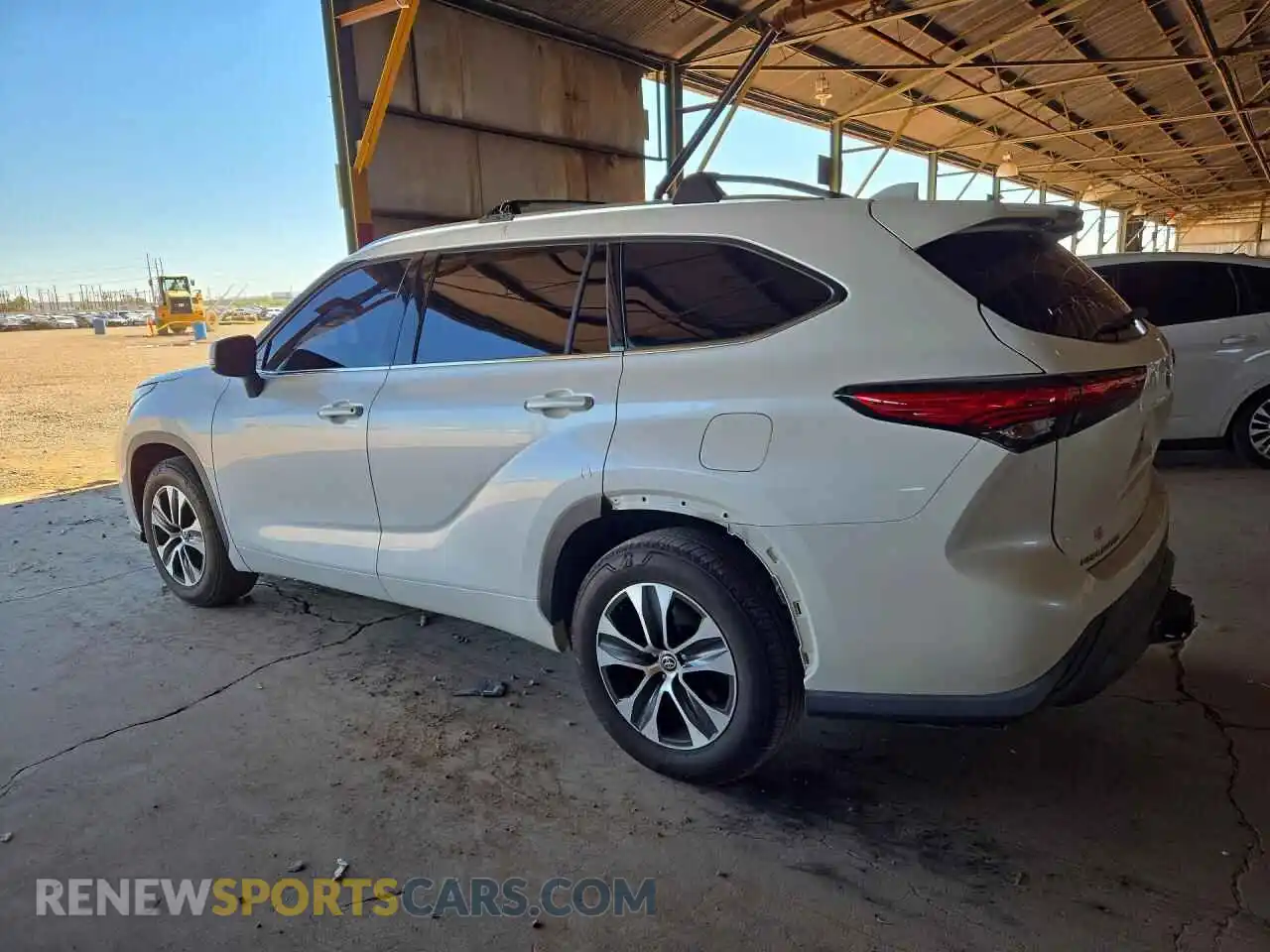 2 Фотография поврежденного автомобиля 5TDHZRAH7MS043769 TOYOTA HIGHLANDER 2021