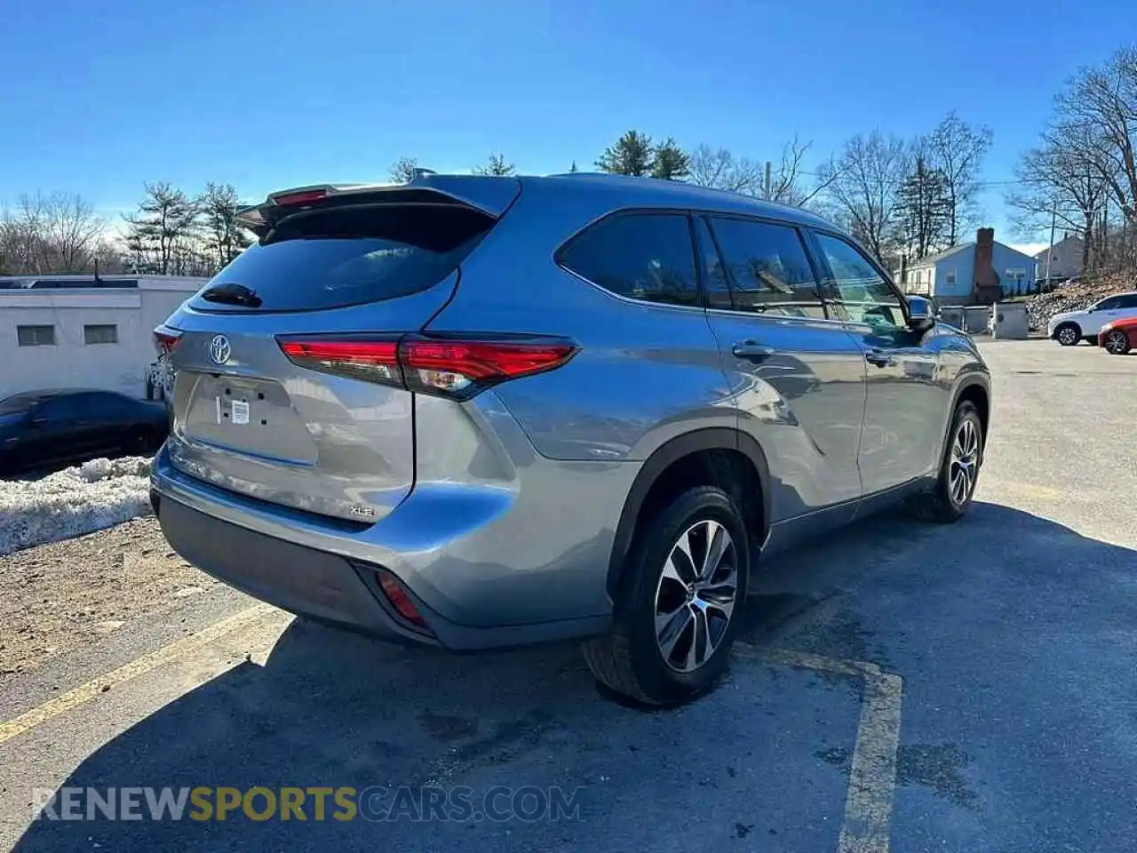 3 fotografías del automóvil dañado 5TDHZRAH7MS056800 TOYOTA HIGHLANDER 2021