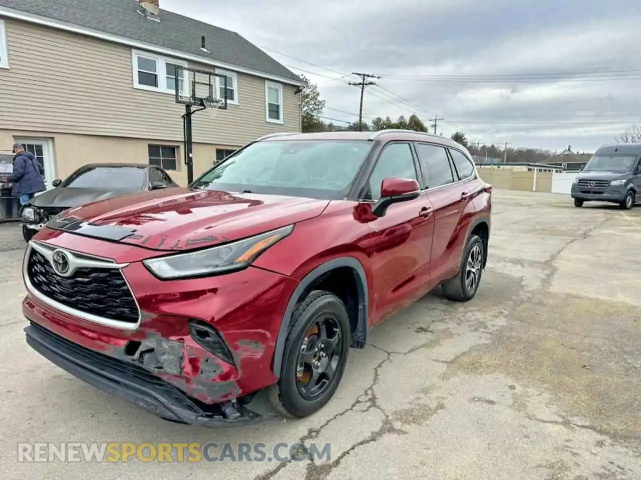 1 Photograph of a damaged car 5TDHZRAH8MS520841 TOYOTA HIGHLANDER 2021