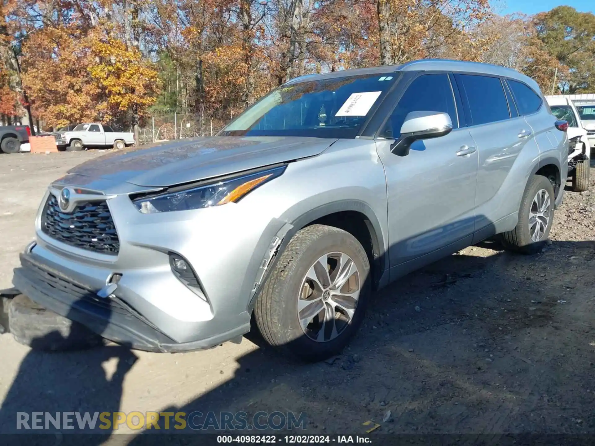 2 Photograph of a damaged car 5TDHZRAH9MS075610 TOYOTA HIGHLANDER 2021