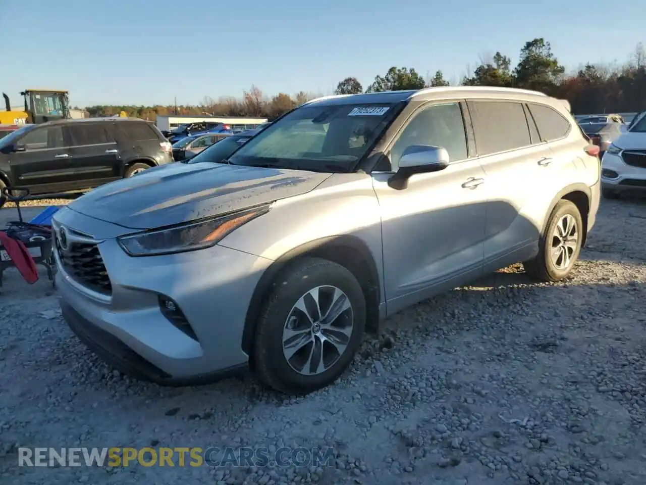 1 Photograph of a damaged car 5TDHZRAH9MS077339 TOYOTA HIGHLANDER 2021