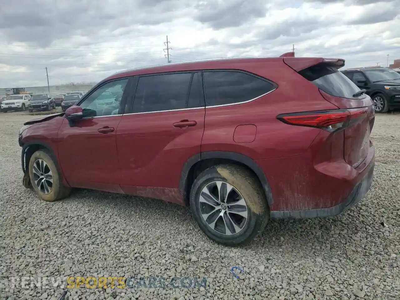 2 Photograph of a damaged car 5TDHZRAHXMS050456 TOYOTA HIGHLANDER 2021