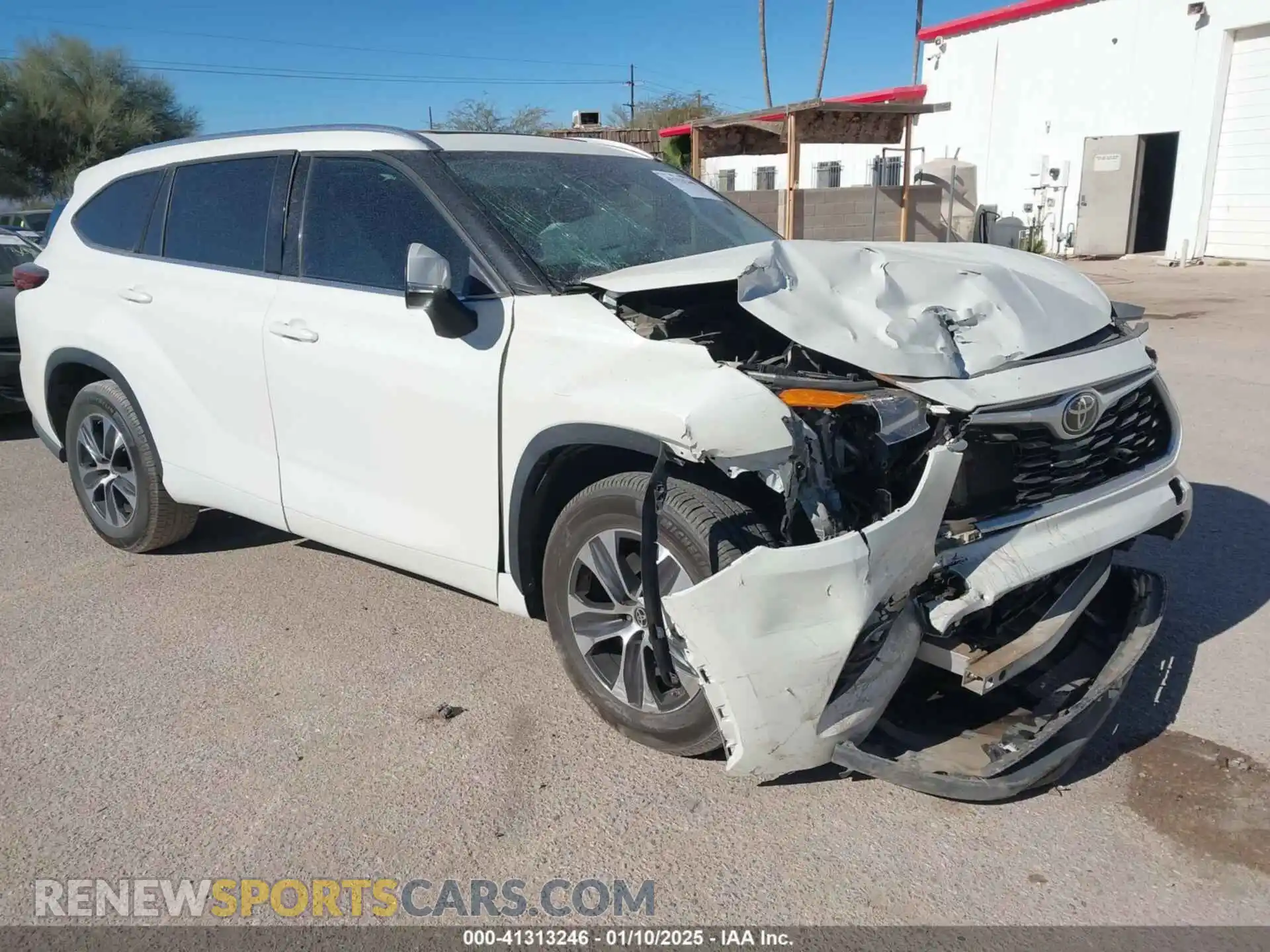 1 Photograph of a damaged car 5TDHZRAHXMS064468 TOYOTA HIGHLANDER 2021