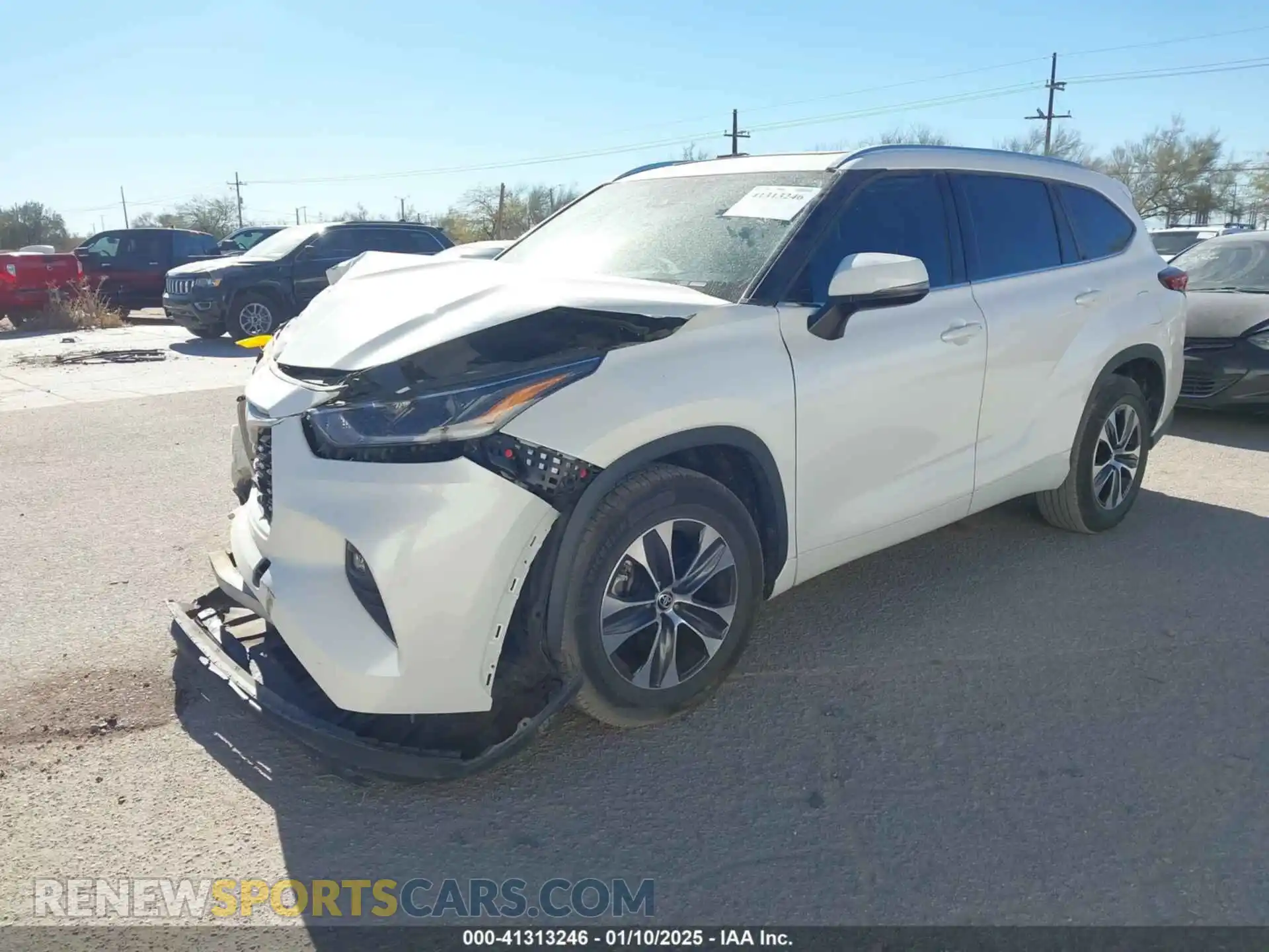 2 Photograph of a damaged car 5TDHZRAHXMS064468 TOYOTA HIGHLANDER 2021