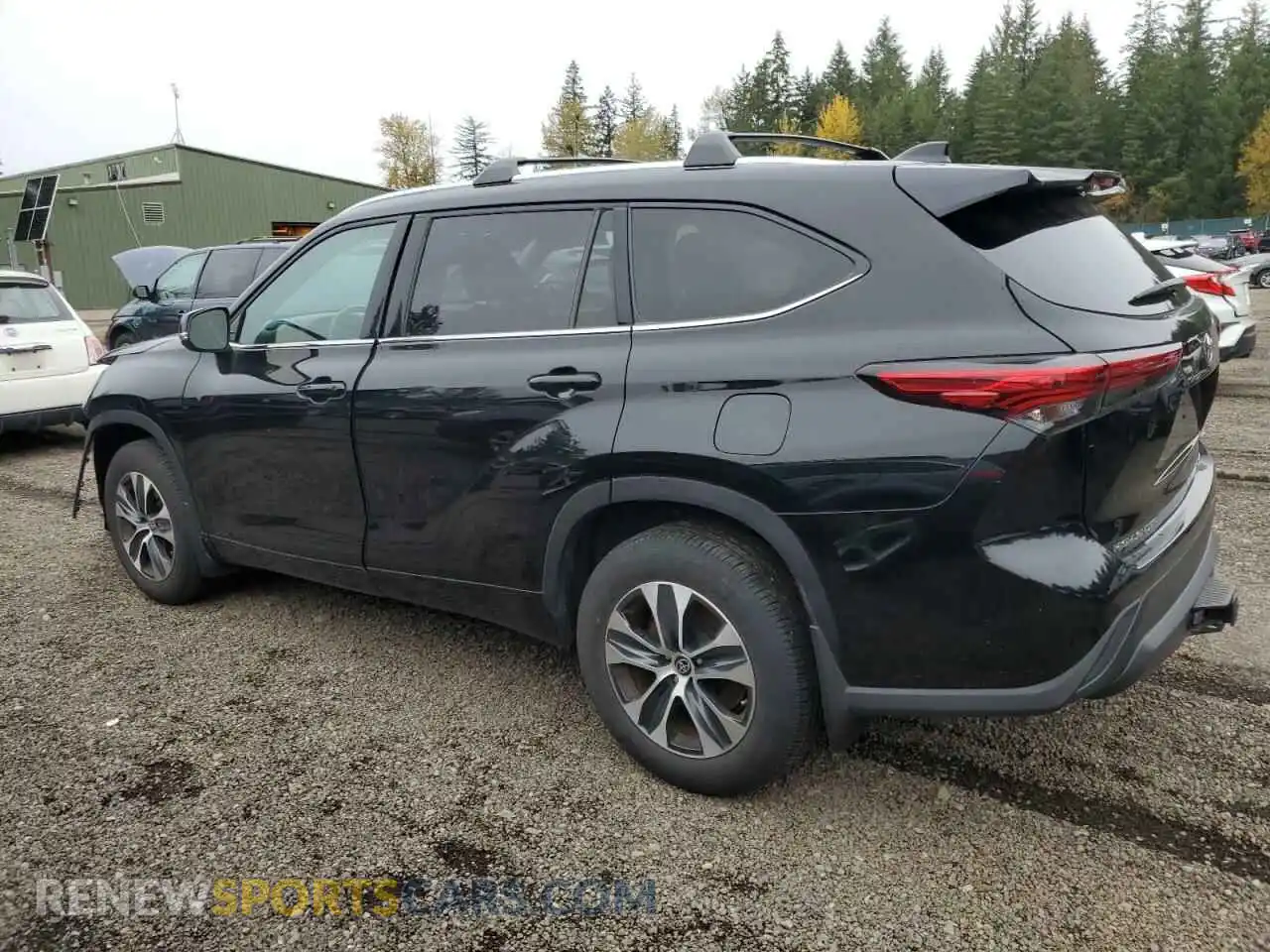 2 Photograph of a damaged car 5TDHZRBH0MS094030 TOYOTA HIGHLANDER 2021