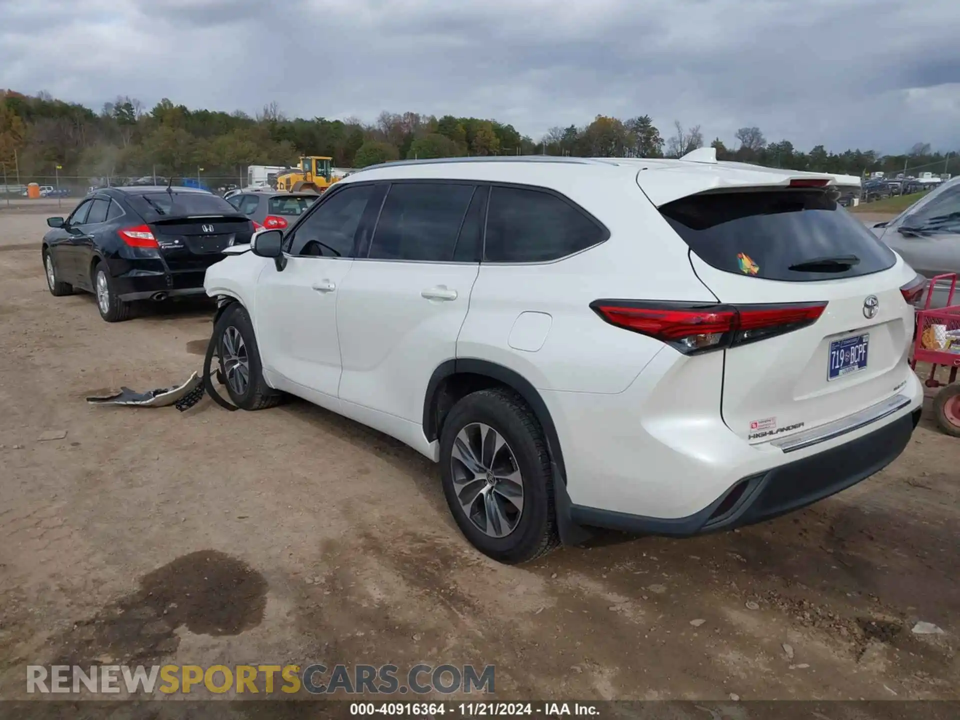 3 Фотография поврежденного автомобиля 5TDHZRBH0MS523621 TOYOTA HIGHLANDER 2021