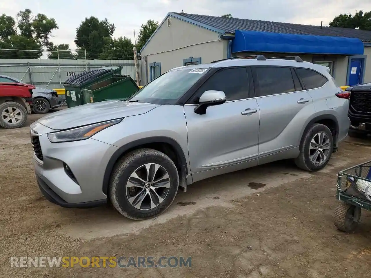 1 Photograph of a damaged car 5TDHZRBH0MS530147 TOYOTA HIGHLANDER 2021