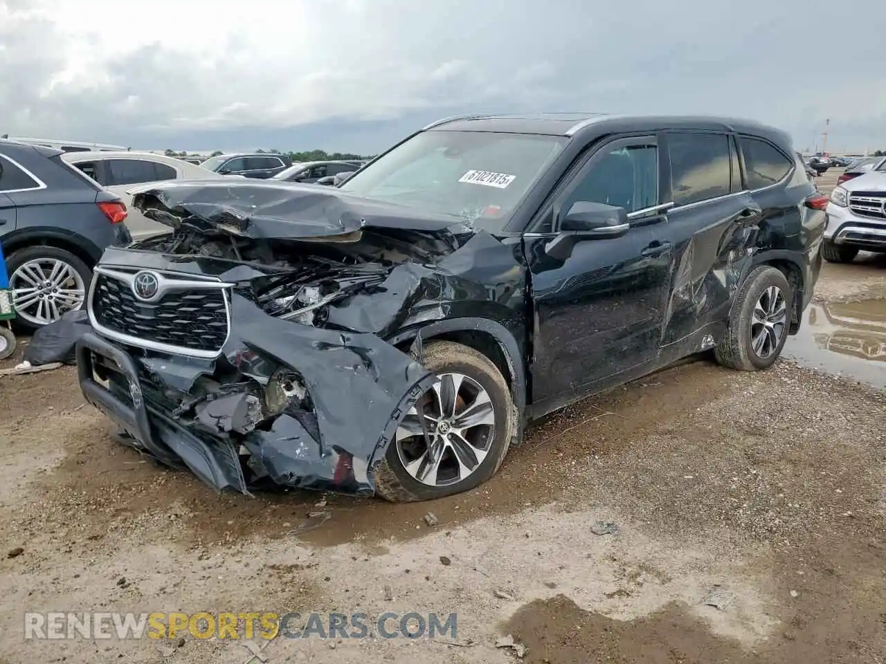 1 Photograph of a damaged car 5TDHZRBH1MS059853 TOYOTA HIGHLANDER 2021