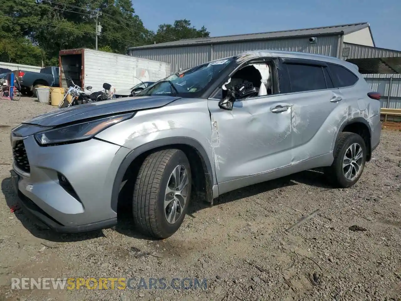 1 Photograph of a damaged car 5TDHZRBH1MS075096 TOYOTA HIGHLANDER 2021