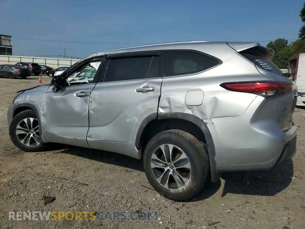 2 Photograph of a damaged car 5TDHZRBH1MS075096 TOYOTA HIGHLANDER 2021