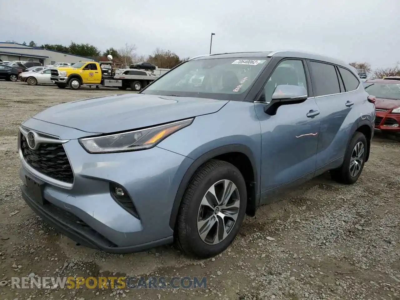 1 Photograph of a damaged car 5TDHZRBH1MS157975 TOYOTA HIGHLANDER 2021