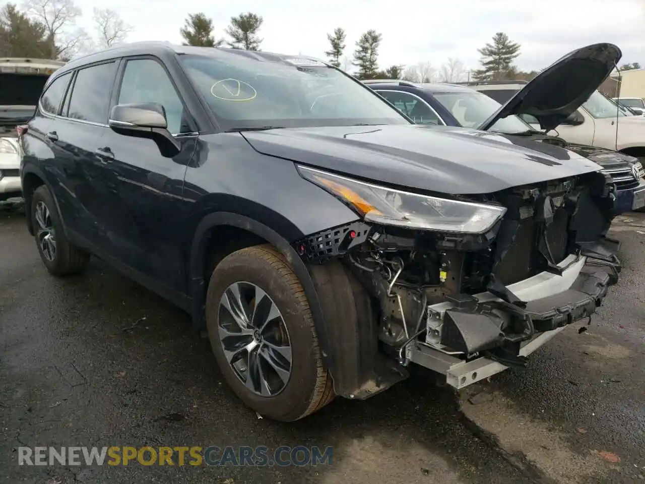 1 fotografías del automóvil dañado 5TDHZRBH1MS523661 TOYOTA HIGHLANDER 2021