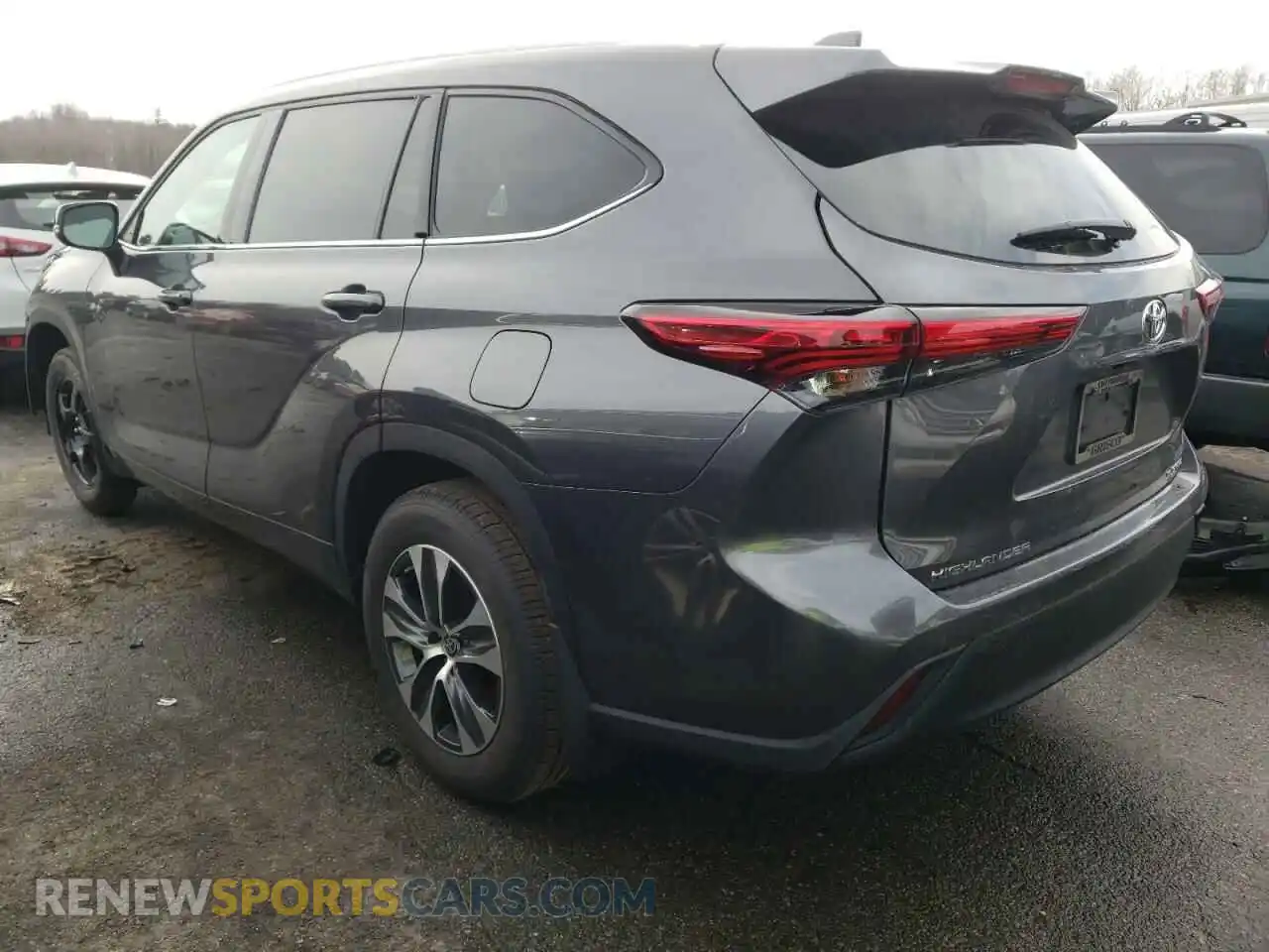 3 fotografías del automóvil dañado 5TDHZRBH1MS523661 TOYOTA HIGHLANDER 2021