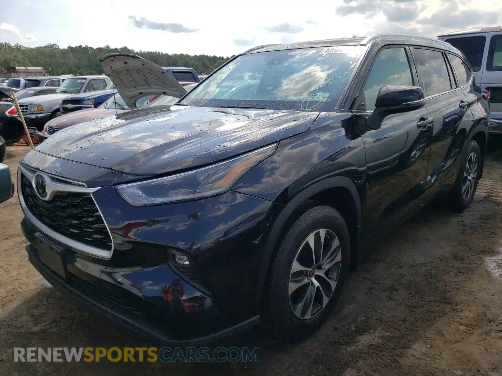 2 Photograph of a damaged car 5TDHZRBH2MS070800 TOYOTA HIGHLANDER 2021