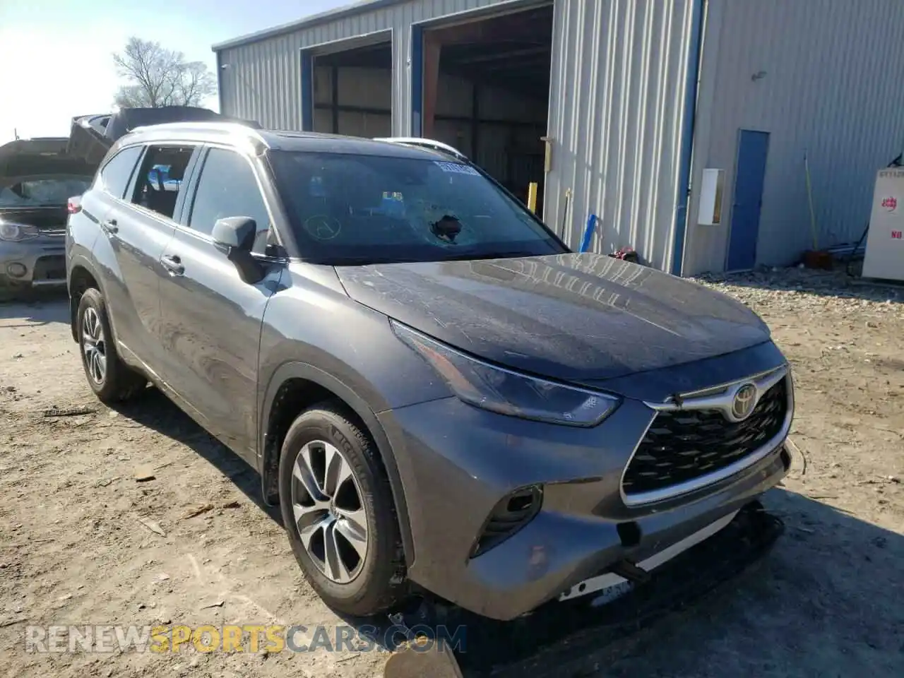 1 Photograph of a damaged car 5TDHZRBH2MS091999 TOYOTA HIGHLANDER 2021