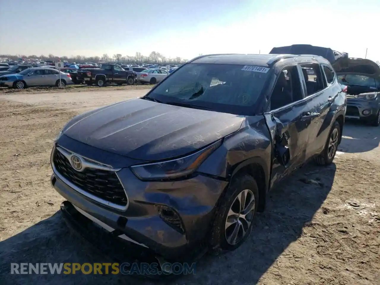 2 Photograph of a damaged car 5TDHZRBH2MS091999 TOYOTA HIGHLANDER 2021