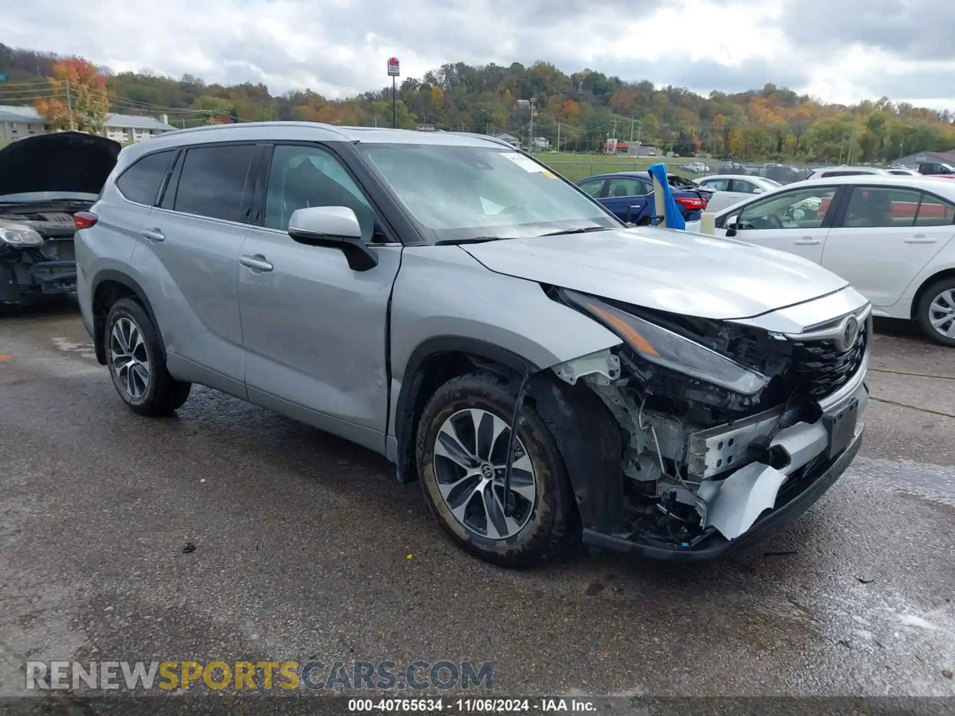 1 fotografías del automóvil dañado 5TDHZRBH2MS535768 TOYOTA HIGHLANDER 2021