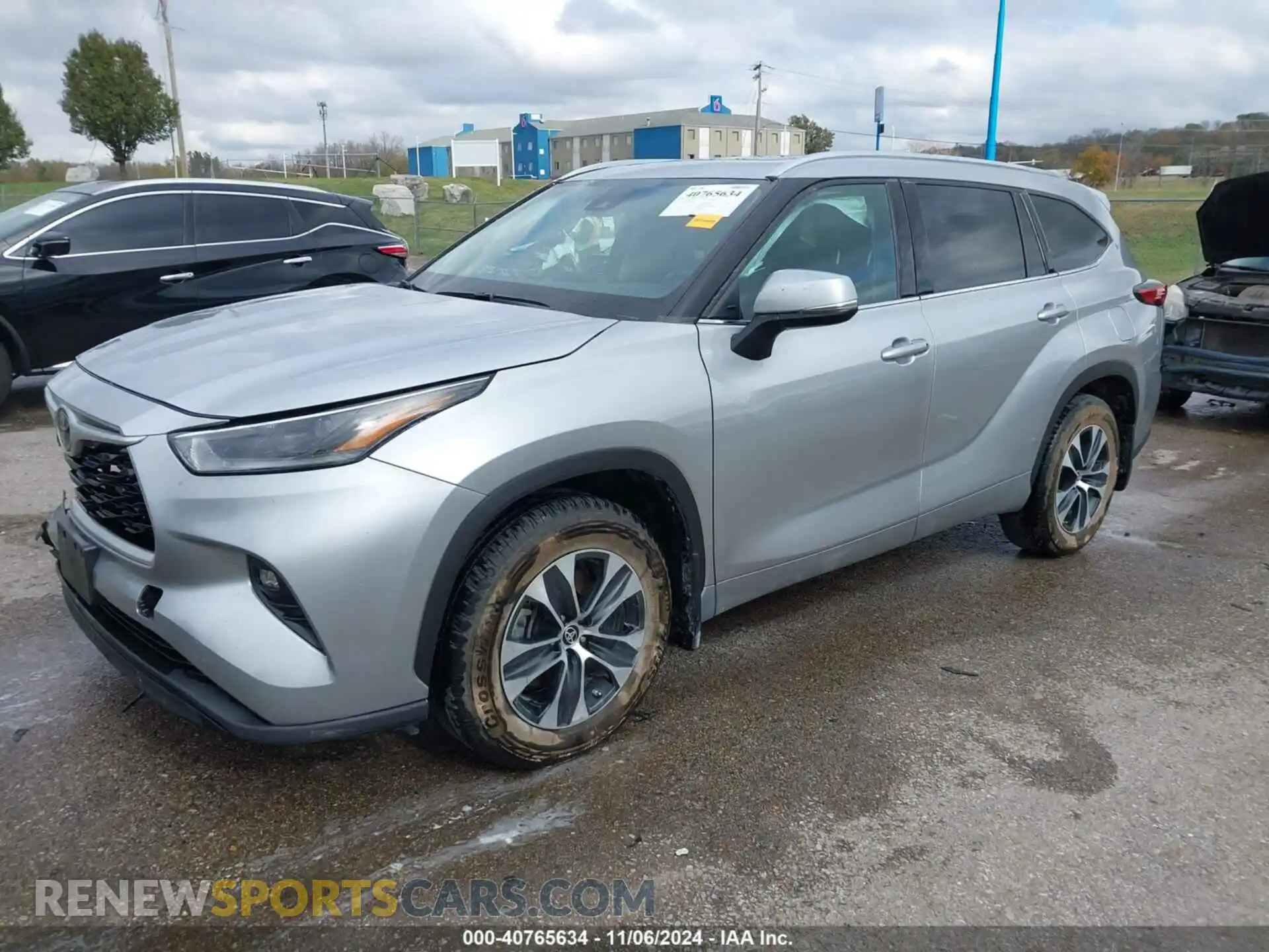 2 fotografías del automóvil dañado 5TDHZRBH2MS535768 TOYOTA HIGHLANDER 2021