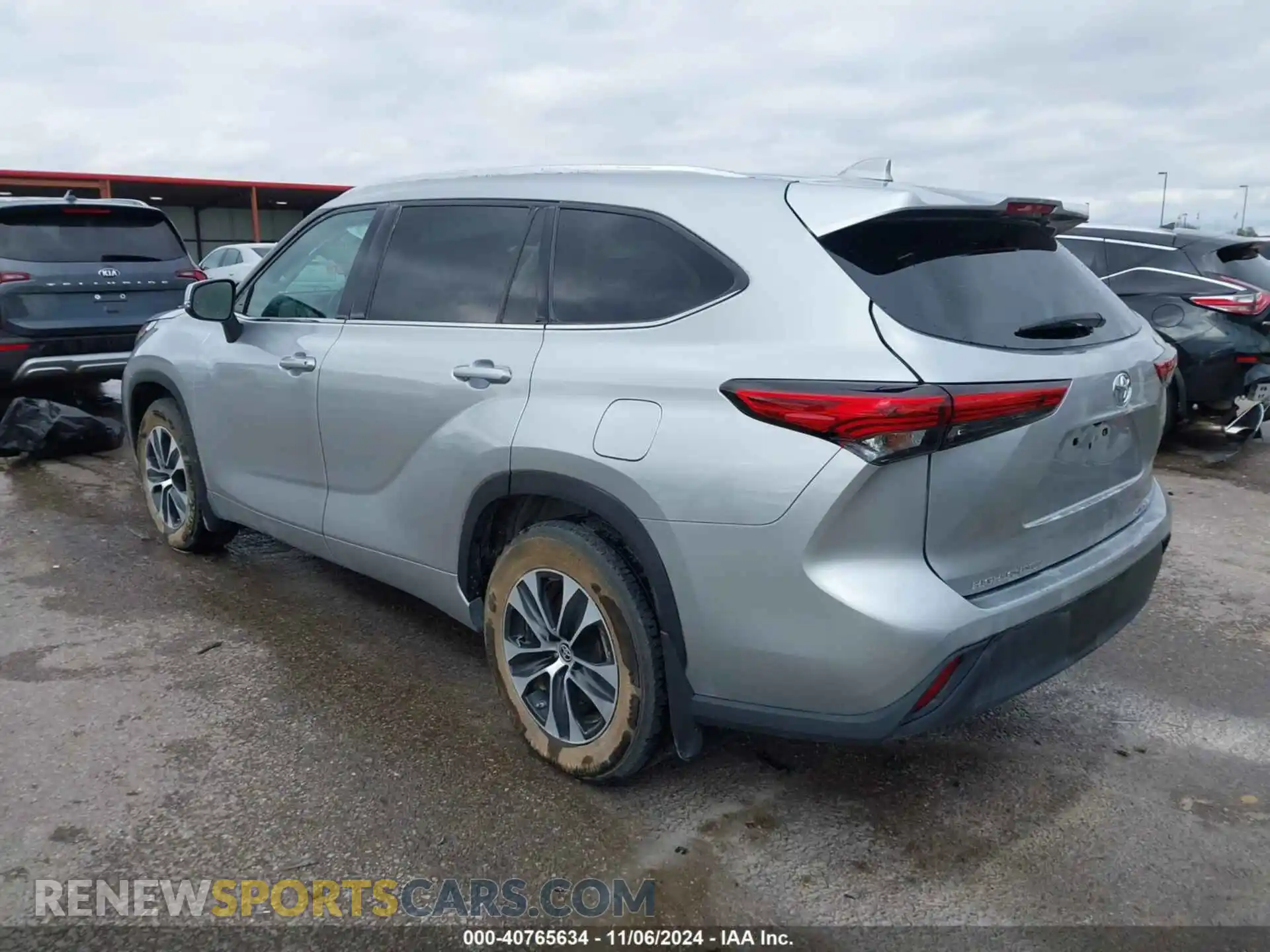 3 fotografías del automóvil dañado 5TDHZRBH2MS535768 TOYOTA HIGHLANDER 2021