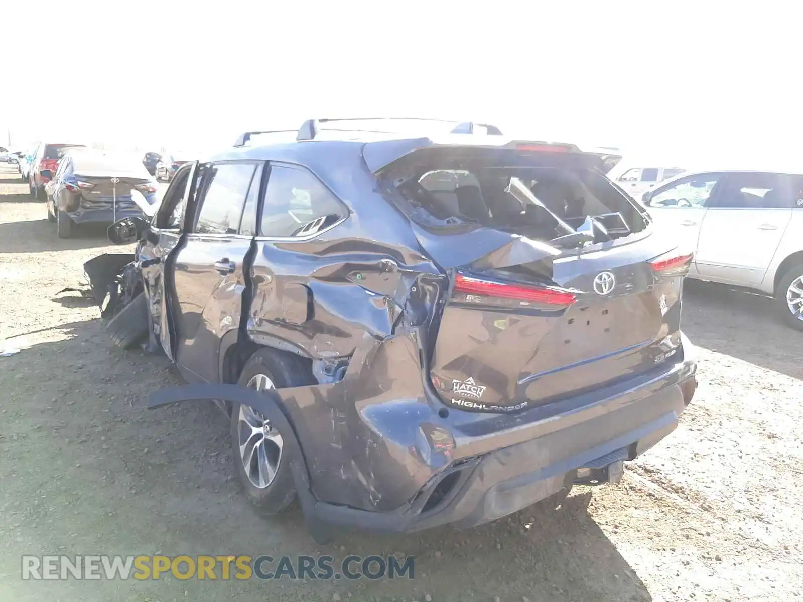 3 Фотография поврежденного автомобиля 5TDHZRBH3MS100760 TOYOTA HIGHLANDER 2021