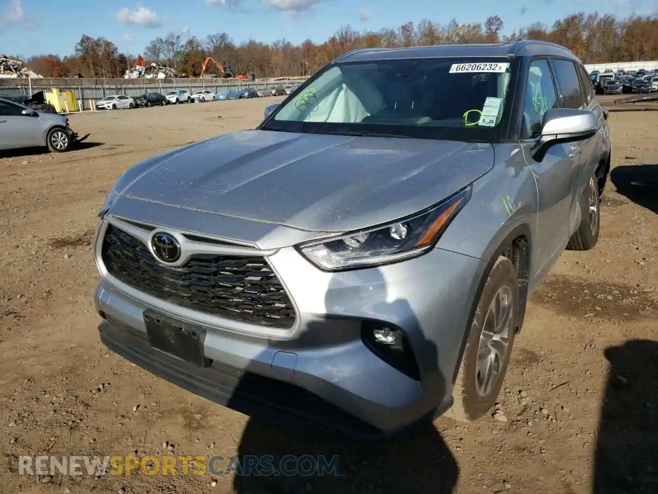 2 Photograph of a damaged car 5TDHZRBH3MS111290 TOYOTA HIGHLANDER 2021