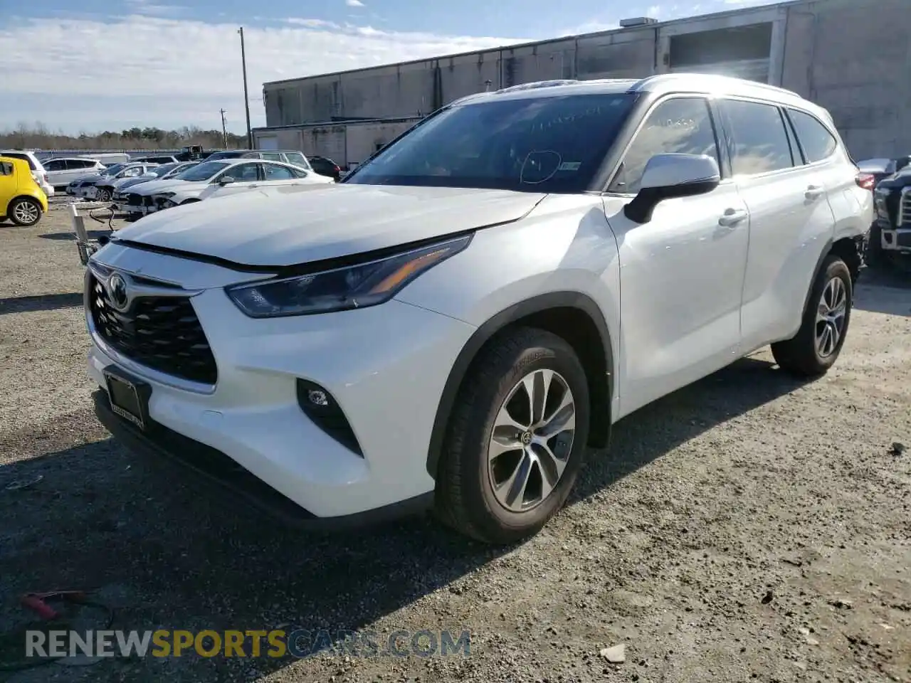 2 Photograph of a damaged car 5TDHZRBH3MS523564 TOYOTA HIGHLANDER 2021
