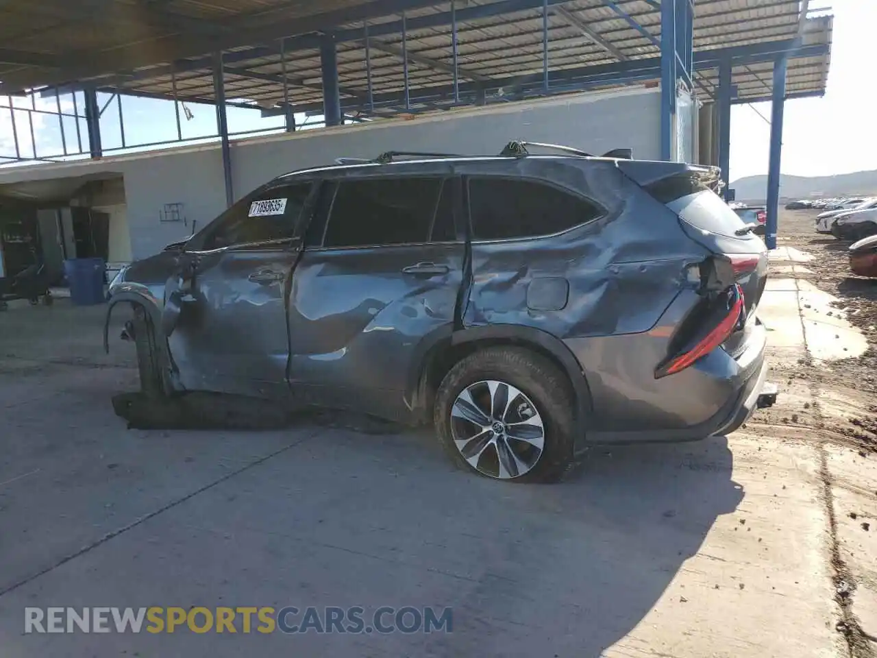 2 Photograph of a damaged car 5TDHZRBH4MS126123 TOYOTA HIGHLANDER 2021