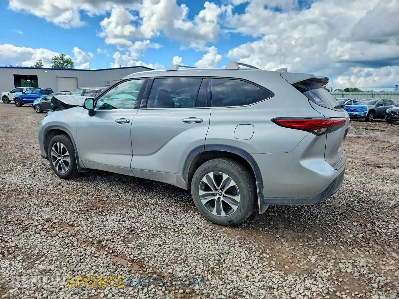 2 Photograph of a damaged car 5TDHZRBH4MS536789 TOYOTA HIGHLANDER 2021