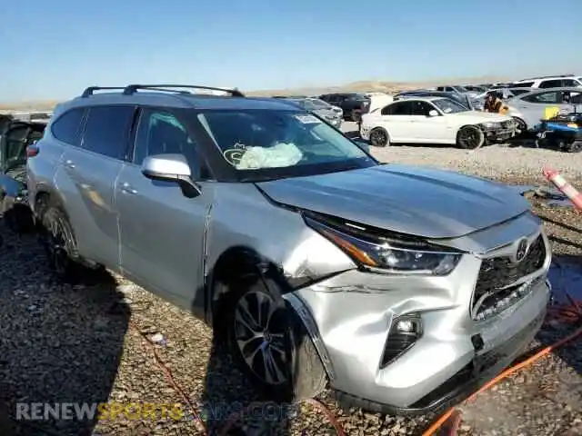 1 fotografías del automóvil dañado 5TDHZRBH5MS142721 TOYOTA HIGHLANDER 2021