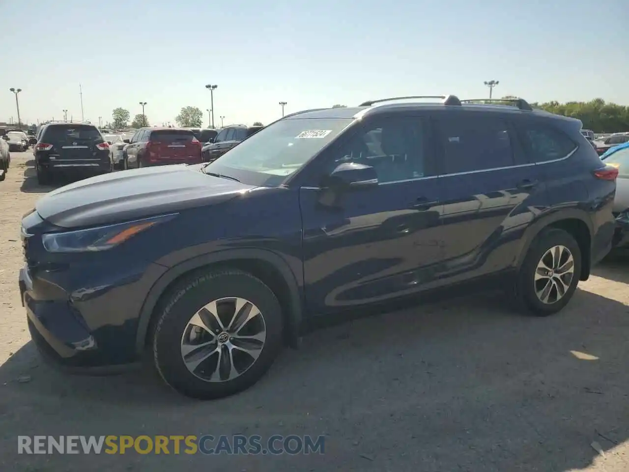 1 Photograph of a damaged car 5TDHZRBH5MS153606 TOYOTA HIGHLANDER 2021
